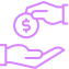 hands with money icon